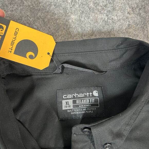 Carhartt Shirt Womens XL Rugged Professional Relaxed Fit Canvas Workwear - Picture 5 of 7